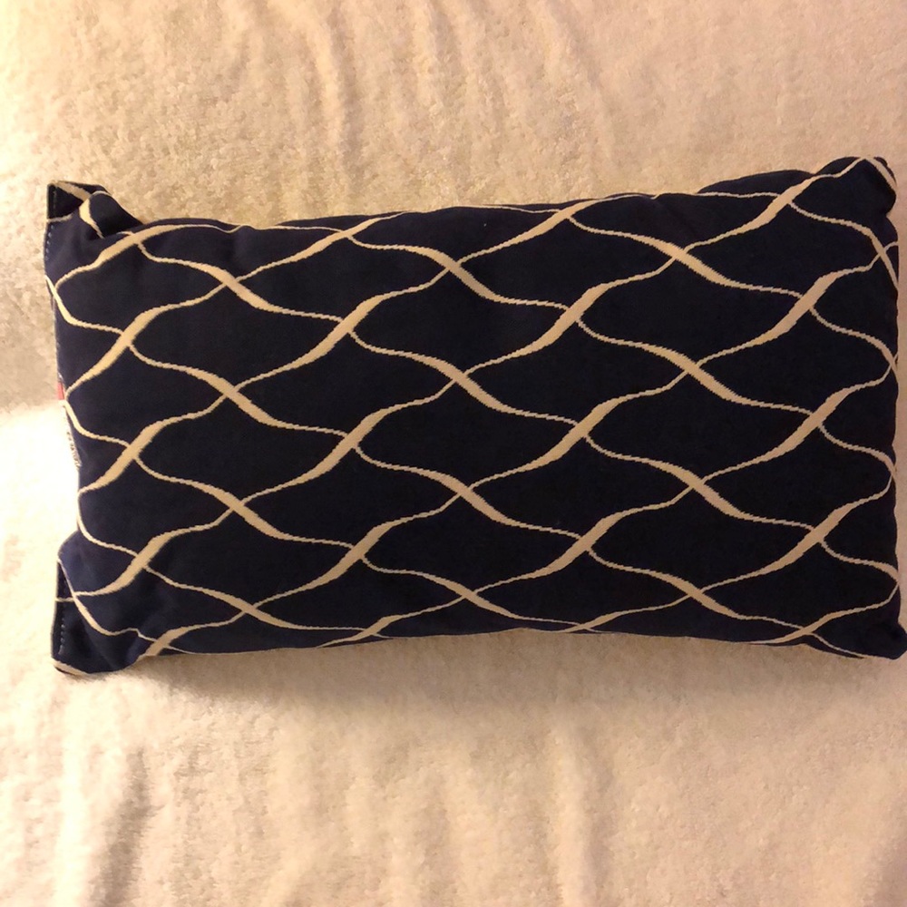 Navy and Cream Pillow
